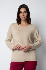 Maglia beige pura lana - Corte dei Gonzaga - immagine 3