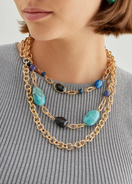 Collana catena multifilo - Nalì