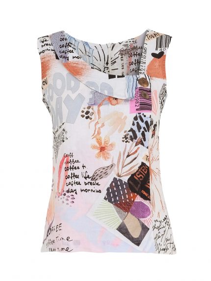 Top collo fazzoletto