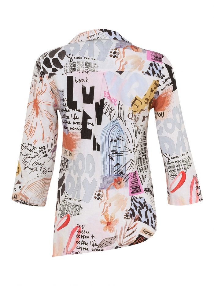 Camicia donna stampa artistica - immagine 3
